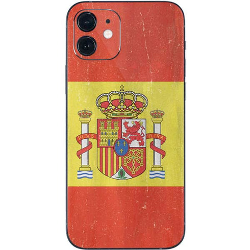 Spain Flag Distressed iPhone 12 Mini Skin
